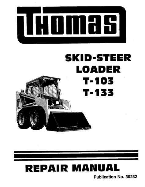 thomas 133 skid steer engine|thomas skid steer manuals.